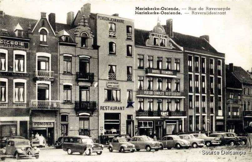 Belgique Mariakerke Oostende Raversijdestraat 1958.jpg
